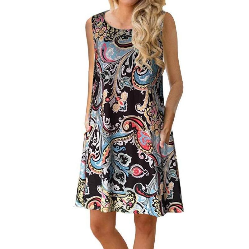 Dress Floral Dress Women'S 2D Digital Printing Factory