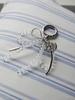 ADAUL Double Other Ribbon Keyring - Silver