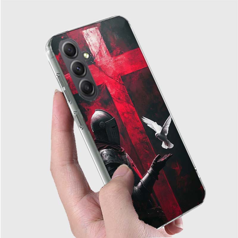 The Bright Red Crusade Phone Case for Samsung A16 A26 A36 A56 A17 A37 A57 A07 A06 A02S A03 A04S A05S Galaxy Note 20 10 A50S A71