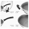 SUPOR 32cm Stainless Steel Crystal Diamond Honeycomb Wok
