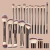 20pcs Makeup Brushes Set Foundation Blush Soft Fiber Portable Travel Gift