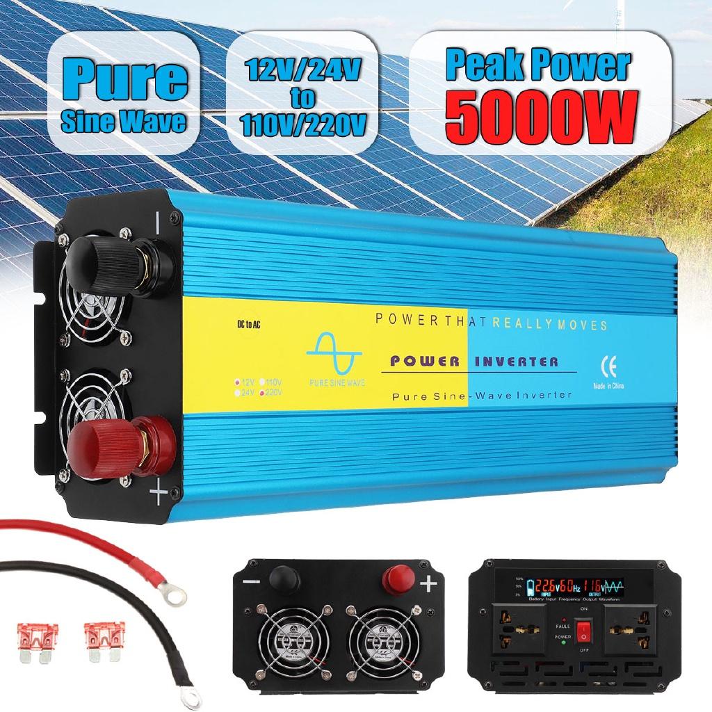 6000W/5000W/4000W/3000W/2000W Pure Sine Wave Inverter Peak Voltage Transformer Converter