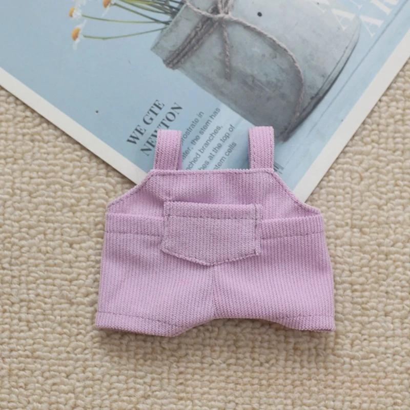 Mini Doll'S Clothes Outfit Accessories For Korea Kpop Exo 15-17cm Labubu Idol V1 V2 Pocket Overalls Clothing Gift