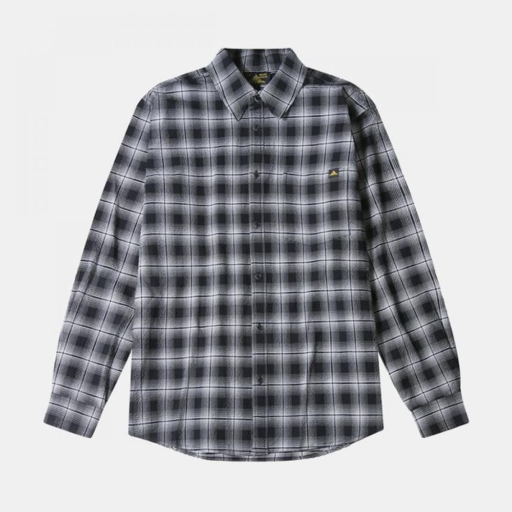 Cotton Tartan Check Shirt   Black Lstd0bl42m 50
