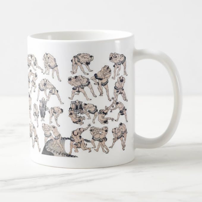 

Katsushika Hokusai Photo Mug Hokusai Manga, Sumo Mug (Ukiyo-e Series)