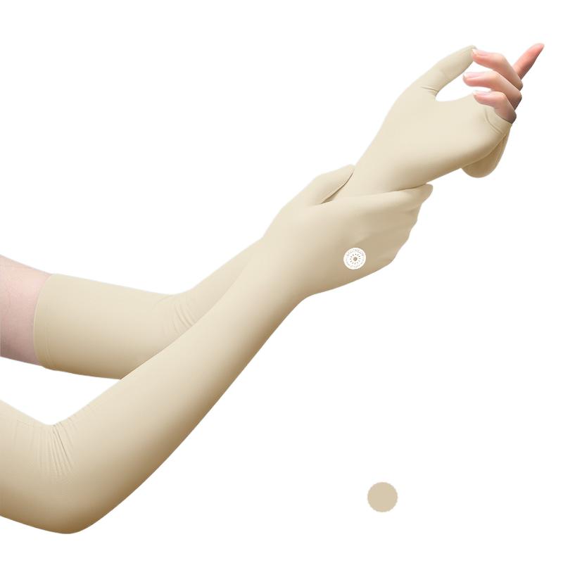 Summer Sun Protection Sleeve Women Outdoor Driving Riding Uv Long Breathable Arm Ice Silk Sleeves