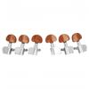 Fully Enclosed Guitar Tuning Pegs with Precisions Gear System for Electric and Acoustic Guitars Dustproof Design