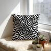 Zebra Pprint Cushion Cover Cozy Velvet Throw PillowSoft Warm Cushion For Sofa  Bed