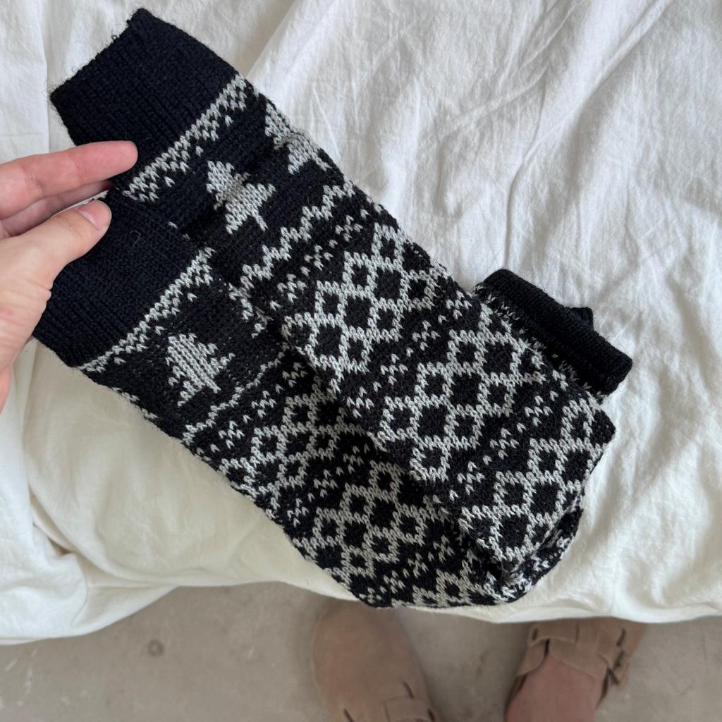 Dui Dui Socke, Dicke und warme Beinsocken für Mädchen, um ihre Fersen zu schützen und im Herbst und Winter darauf zu treten