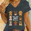 All You Need Is Love TShirt for Women Cute Gift for LGBTQ Dog Mom Casual Tops LQBTQ Pride TShirts Summer Womens Clothing