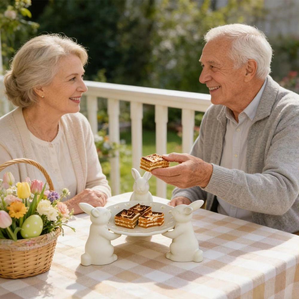 Silicone Rabbit Tray Mold 3D Easter Bunny Mold Rabbits Candle Molds Easter Celebration
