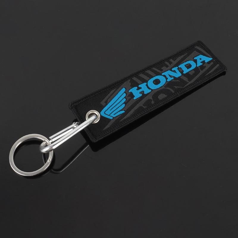 CPO1 Embroidery Motorcycle Keychain Keyring Key Ring For Honda CBR CB650R CB1000R 125R 954 600 650F 650R 1100XX 1000F 600RR 1000RR
