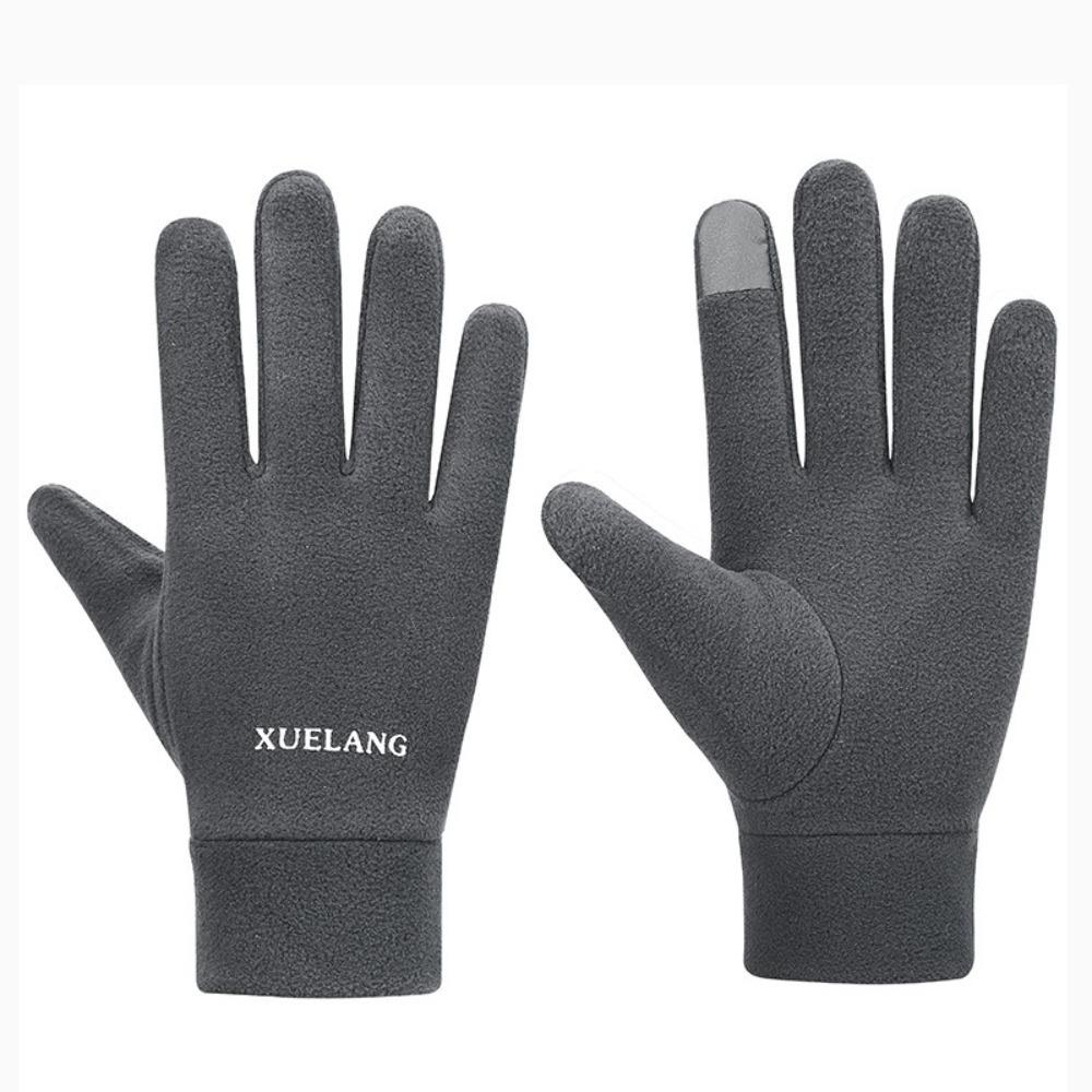 

New Touchable Screen Winter Gloves Warm Waterproof Touch Screen Gloves Full Finger Full Finger Gloves Women Men серый