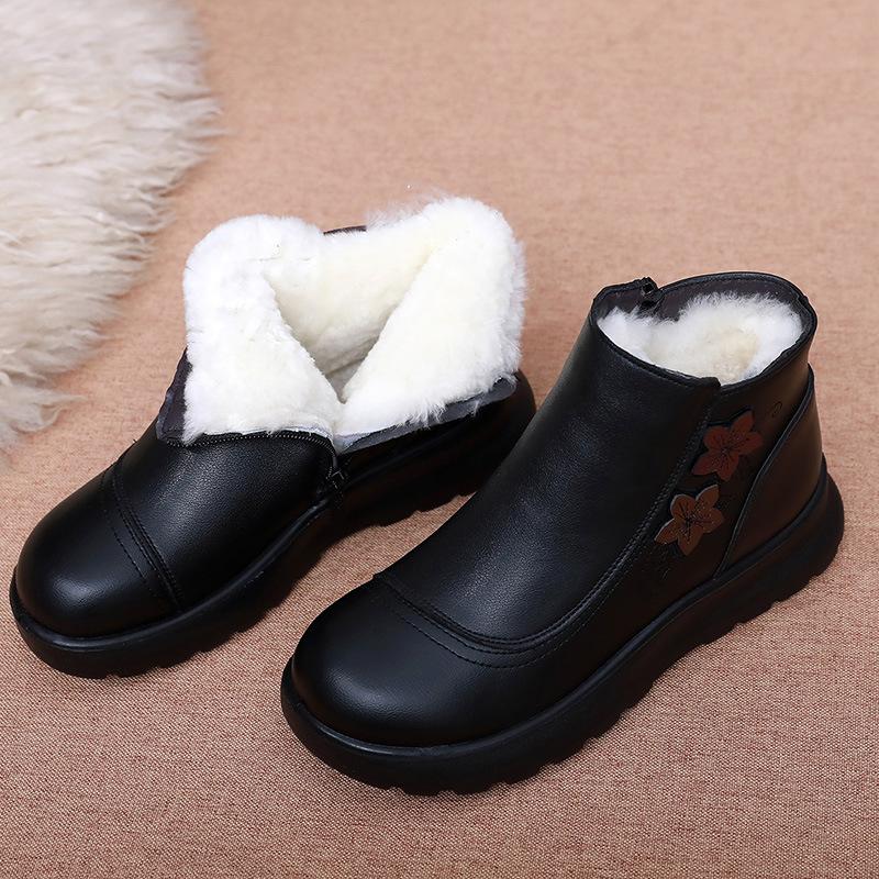 

Новые флисовые хлопковые туфли с мягкой подошвой и утолщенным утеплителем, женские ботинки и туфли 41 чёрный