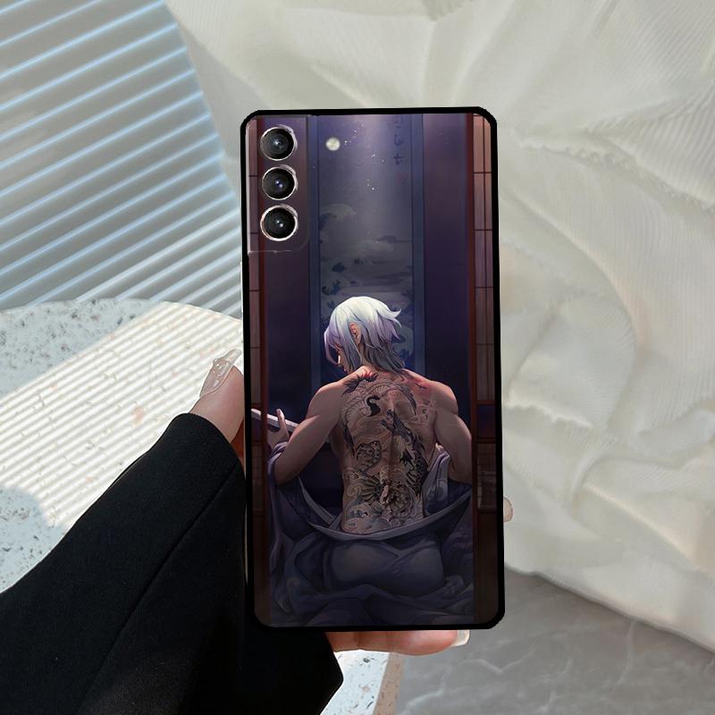 Kamisato Ayato Genshin Impact Funda For Samsung Galaxy S22 Ultra S21 FE S20 FE S8 S9 S10 Plus Note 10 20 S23 Ultra Case