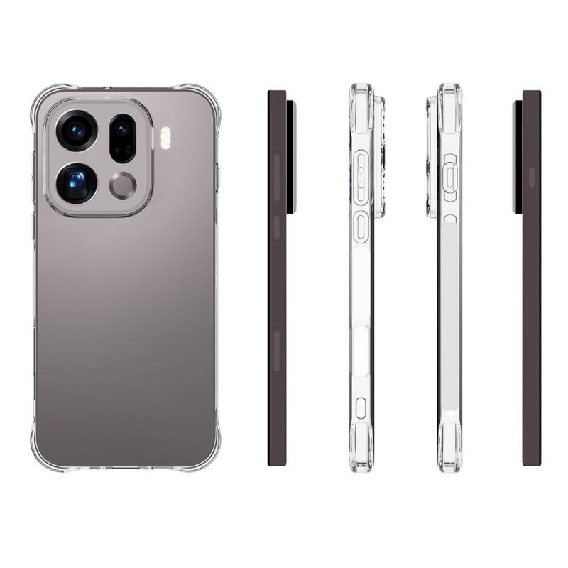 For Oppo Find X9 Pro 5G Clear TPU Case WANLONFENG TM Series 2.0mm Phone Back Cover