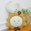 Moon Face Sun Plush Pillow With Soft Pp Cotton For Living Room Decor