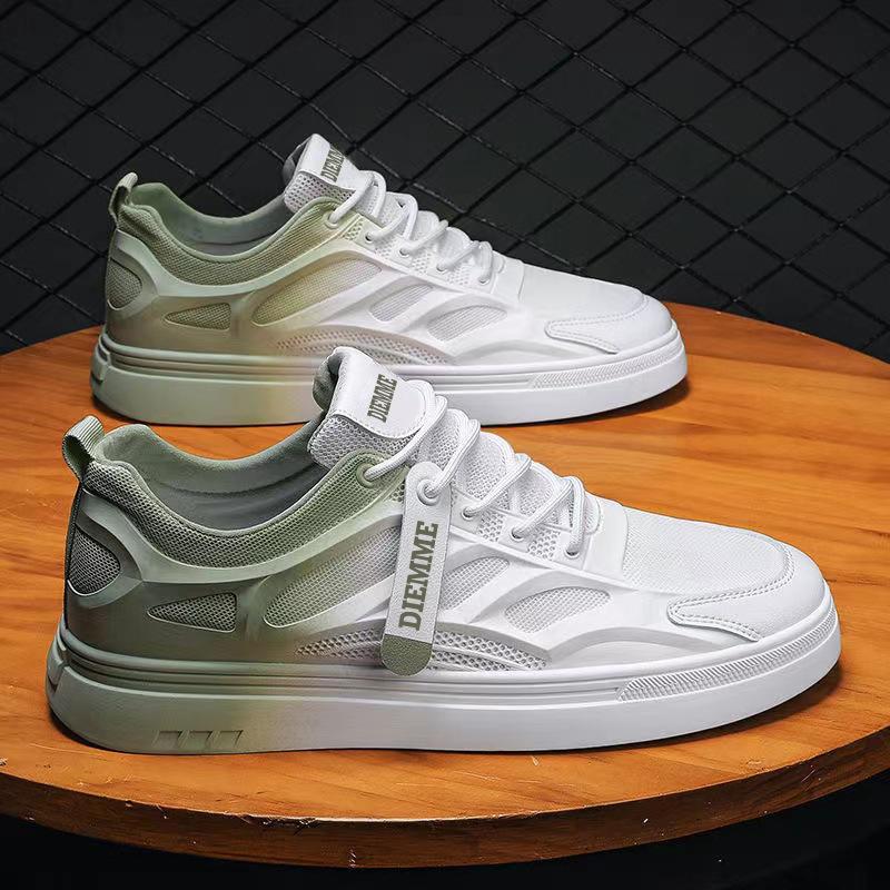 

Мужская обувь 2023, весна/лето, новая дышащая сетчатая ткань, модные трендовые модные кроссовки для бега с градиентом, мужские туфли для доски 41