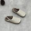 Johnature Handmade Genuine Leather Hollow-out Flat Sandals Comfortable Soft Soled Women's Slip-on Shoes