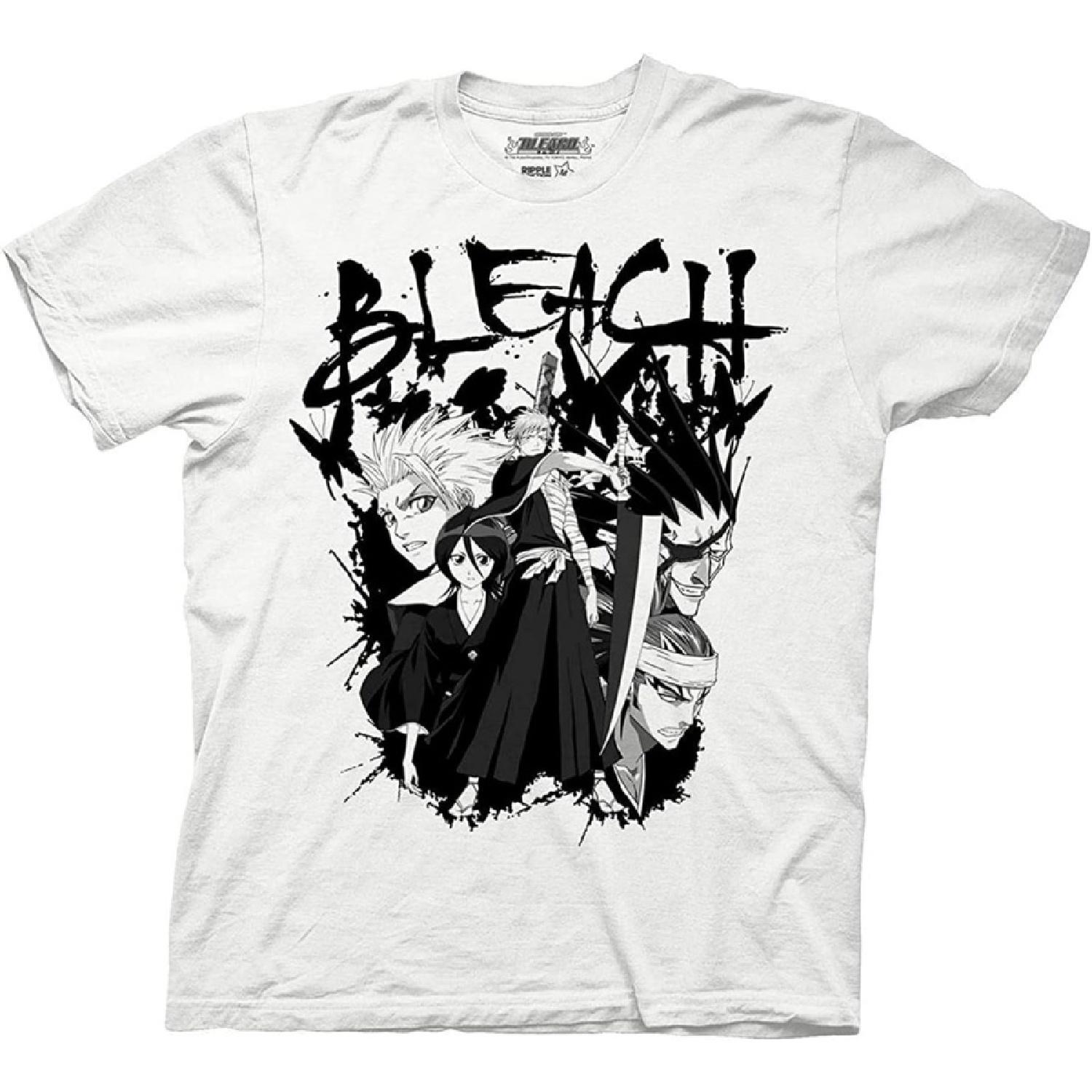 Мужская футболка Bleach Манга Аниме - Мужская модная рубашка Bleach Ичиго Куросаки - Футболка Bleach XXXXXL белый