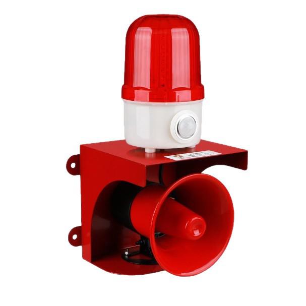 Infrared Motion Sensor Alarm with Sound and Light Alerts, High-Decibel Siren, and Voice Broadcast