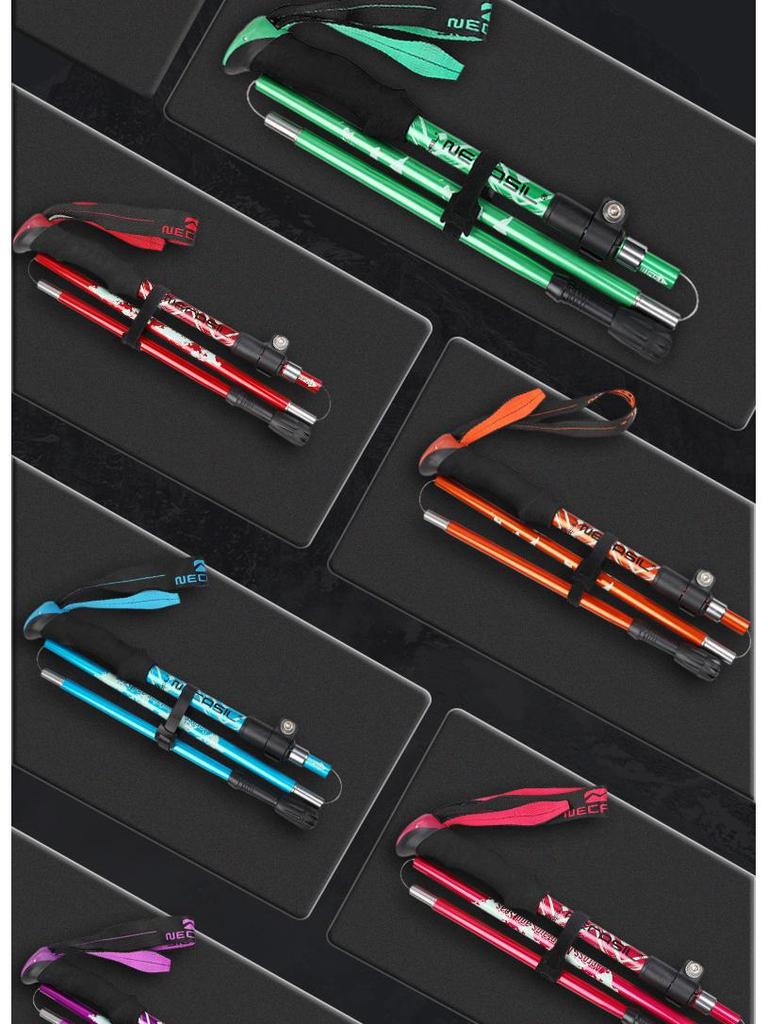 Aluminum Telescopic Hiking & Trekking Poles, Folding Walking Sticks N82