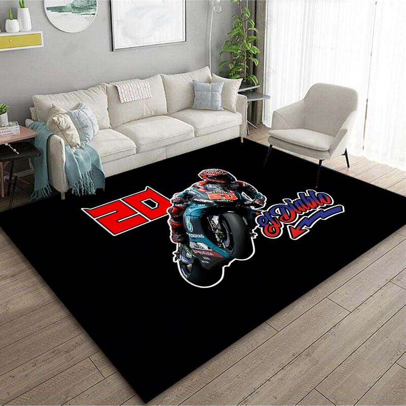 MotoGP F-Fabio Quartararo 20 Pattern Carpets 15 Sizes Living Room Bedroom Bedside Floor Mat Area Rug Cloakroom Home Decoration