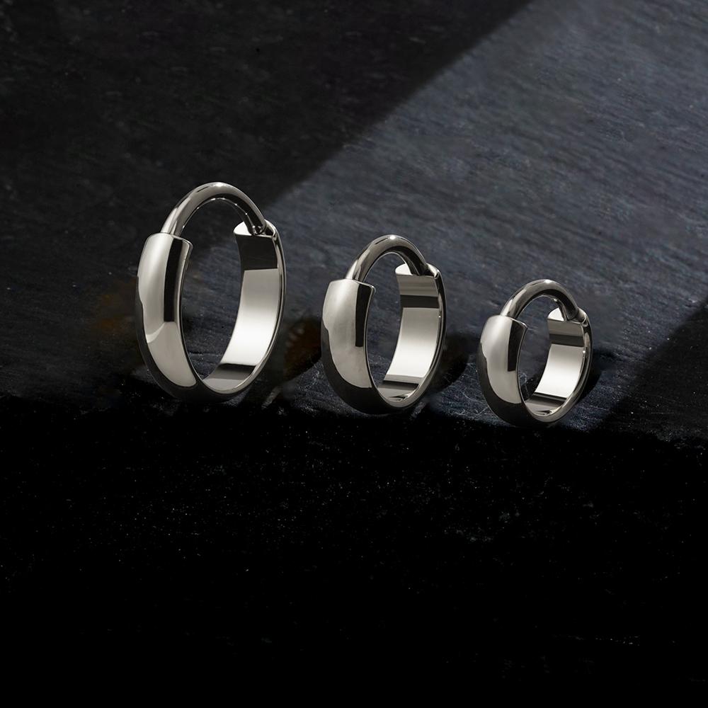 Pravý Velký ASTM F136 Titanový 16G Široký Masivní Conch Clicker Kroužek 8/10/12mm Chrupavka Kroužek Náušnice Lalok Nos Piercing Šperk