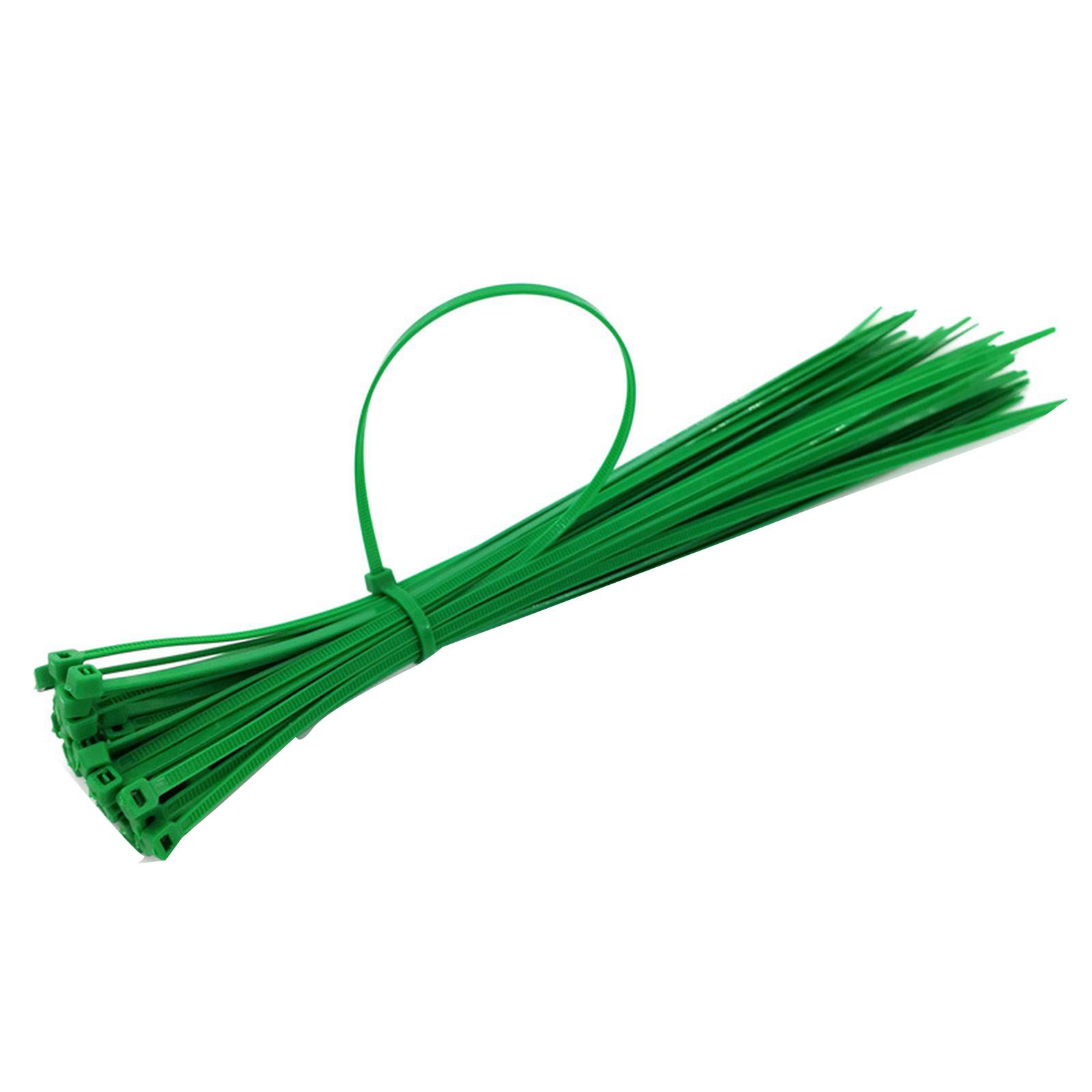 

0Pcs Plastic Plant Ties Garden Cable Zip Ties one size зелений
