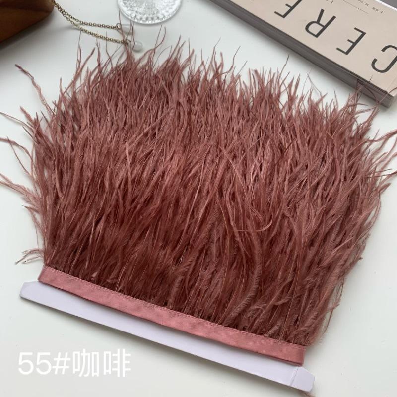 Ostrich Hair Cloth Edge 10-15Cm Clothing Accessories Diy Skirt Decoration Dress Neckline Cuffs Feathers