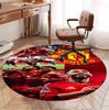 Tappeto Rotondo con Fantasia Football United F.C, Tappetino da Interno/Esterno, per Picnic, Sala Giochi, Camera da Letto, Ufficio, Soggiorno, Tappeto Decorativo per la Casa, Regalo di Compleanno
