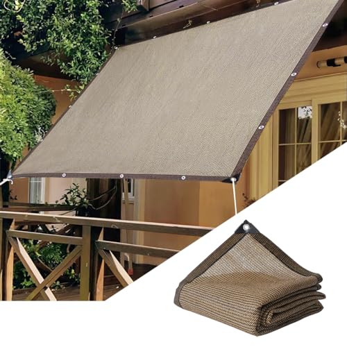 Haikawi Sun Shade, 3m x 5m, Sunshade Screen, Awning, Shade, Privacy Screen, UV Protection, Easy Installation, High-Density Polyethylene, for Home/Hall