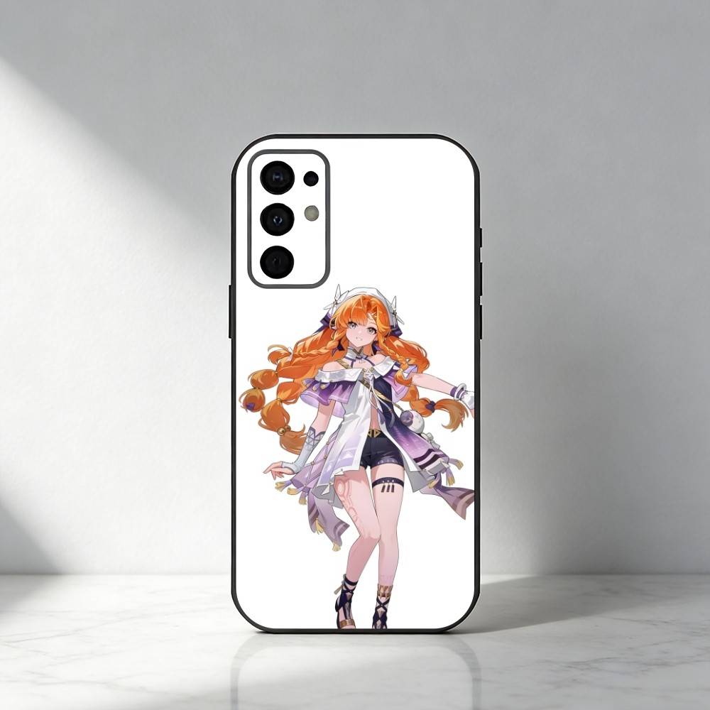 

WuWa Sigrika Phone Case For Samsung S25,S24,S21,S22,S23,S30,Ultra,S20,Plus,Fe,Note,5G Black Cover Samsung S24Plus