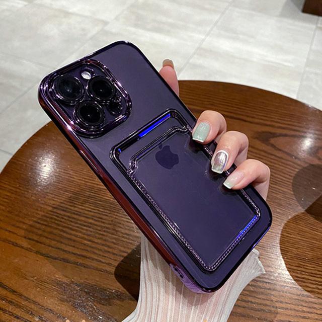 

Прозрачный защитный чехол для телефона с гнездом для карт и камерой для Iphone 13 11 12 Pro Max, противоударный бампер, задняя крышка для Iphone14 For iPhone 14Plus