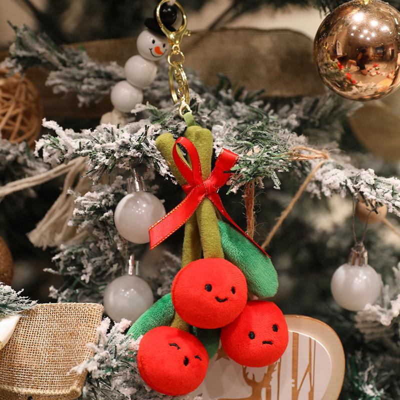 Adorable Merry Xmas Plush Toy Holiday Present Stuffed Gentle Santa Claus Gingerbread Man Sock Bell Tiny Xmas Tree Home Decor