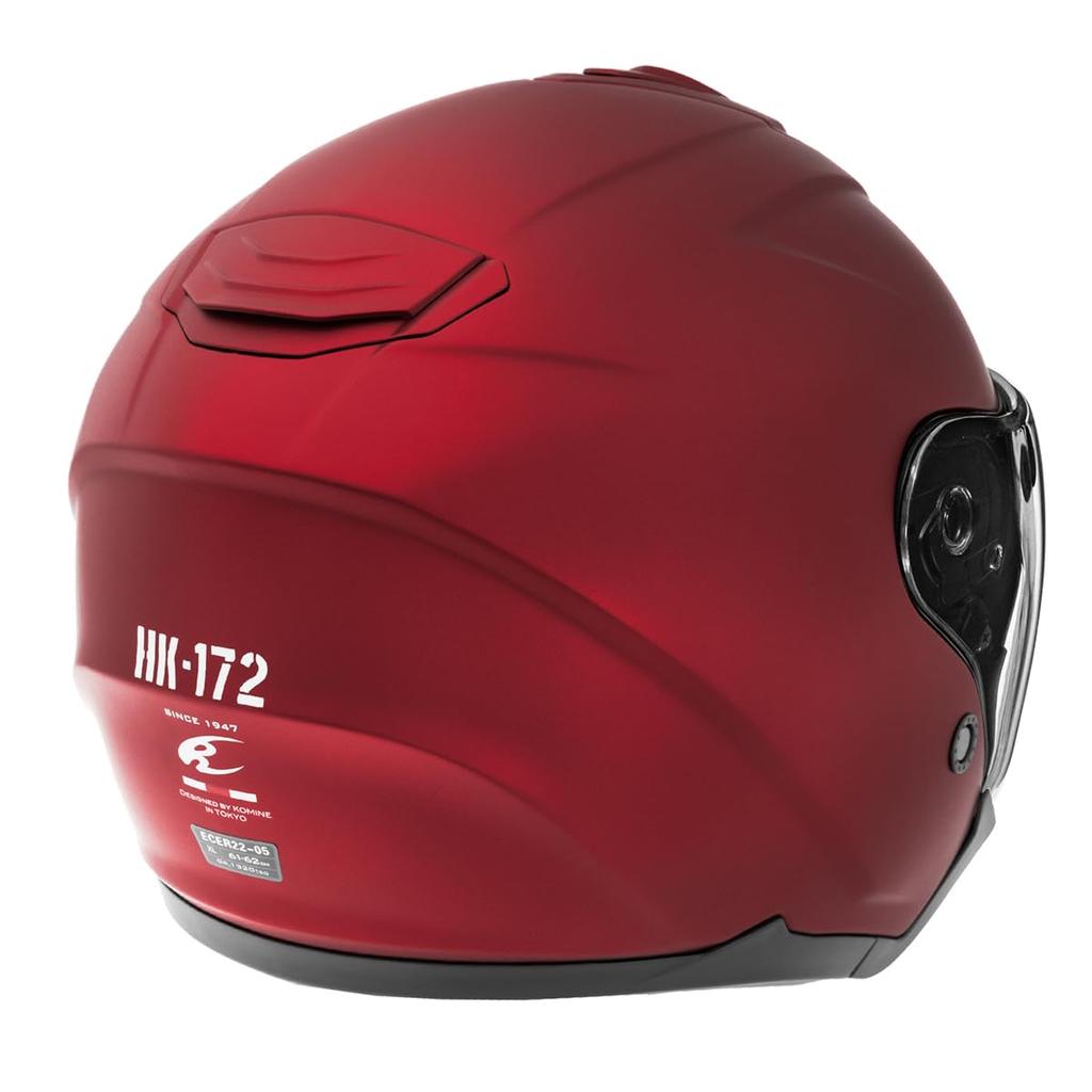 KOMINE FL Composite FRP Jet Helmet for Mat Metal Red L HK-172 Motorcycles,