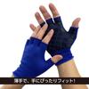 Fukutoku Sangyo #778 Anti-Slip Work Gloves, 5 Finger Out, Navy, Large, 1 Pair Included,