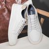 Genuine Leather Mens Casual Sneakers New Fashion Lace-up Shoes Luxury Brand Male Vulcanized Shoes Versatile Skateboard Footwear