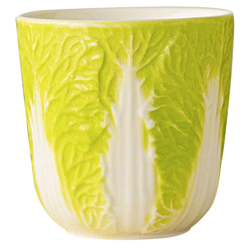 Cabbage Design Ceramic Tea Cup 130ml Chinese Style Porcelain Kung Fu Teaware Outdoor Portable Tea Cup Porcelain Teacup