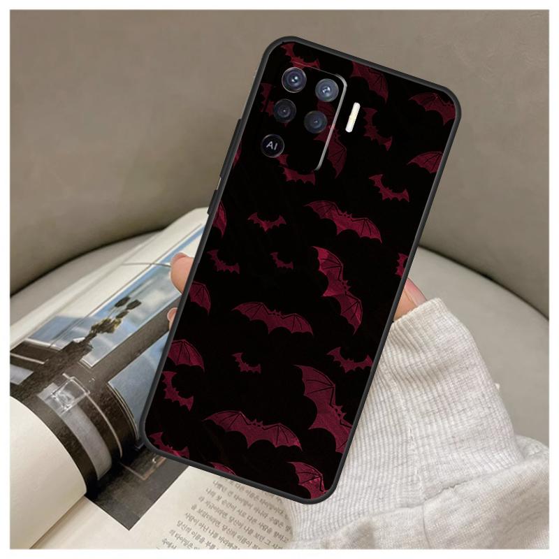 

Goth Vampire Bat Gothic Case For Oppo A5 Pro A38 A58 A78 A98 A54 A74 A94 A18 A57 A17 A77 A80 A60 A40 A96 A76 A16 A15 OPPO A74 5G