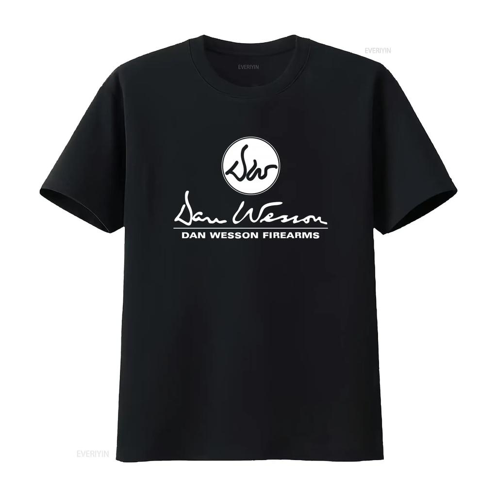 Dan Wesson Firearms Guns Logo Men's Black T Shirt Design Size S 5XL Stretched streetwear Unis