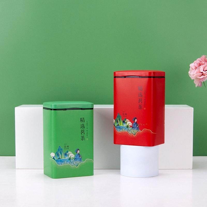 Teedose Metallblechdosen Leere Blechdose Kaffee Gewürzdose Metallkräuterglas Kleine Küchenbehälter für Kaffee Zucker Süßigkeiten