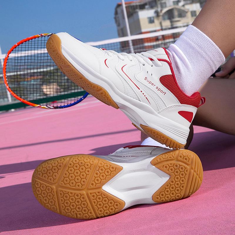 Vyriški neslystantys teniso bateliai Moteriški badmintono bateliai Stalo teniso bateliai Laisvalaikio poros Balti sportiniai kedai Didelis dydis
