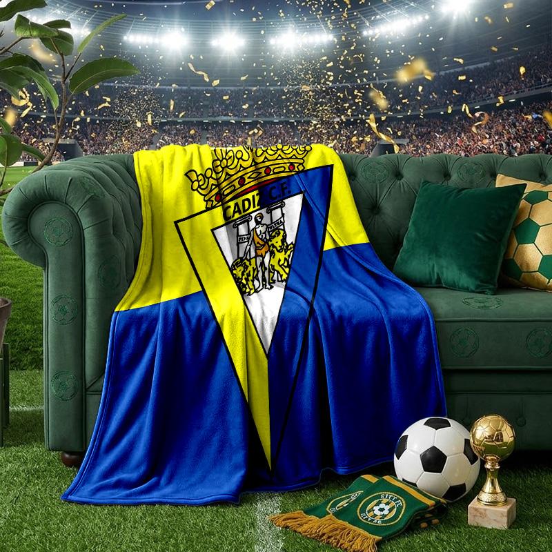 Cadiz Crest Design Blanket Lightweight Ideal Bedding Blanket Perfect for Travel, Camping, Living Rooms, Offices, Sofas, Fan Christmas gift