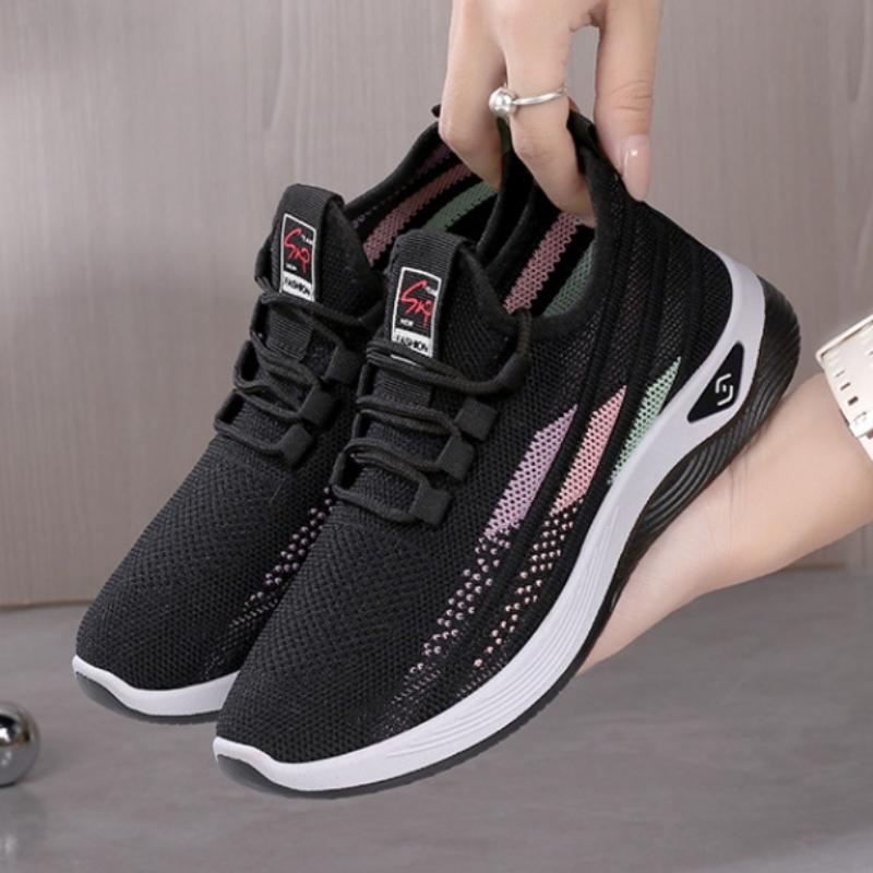 Women's Knit Sneakers Casual Shoes Breathable Shoes Running Shoes for Spring and Summer