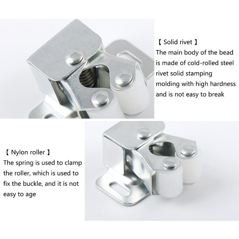 5pcs Zinc Plated Door Buckles Cabinet Door Catches Suitable for Drawers Lockers