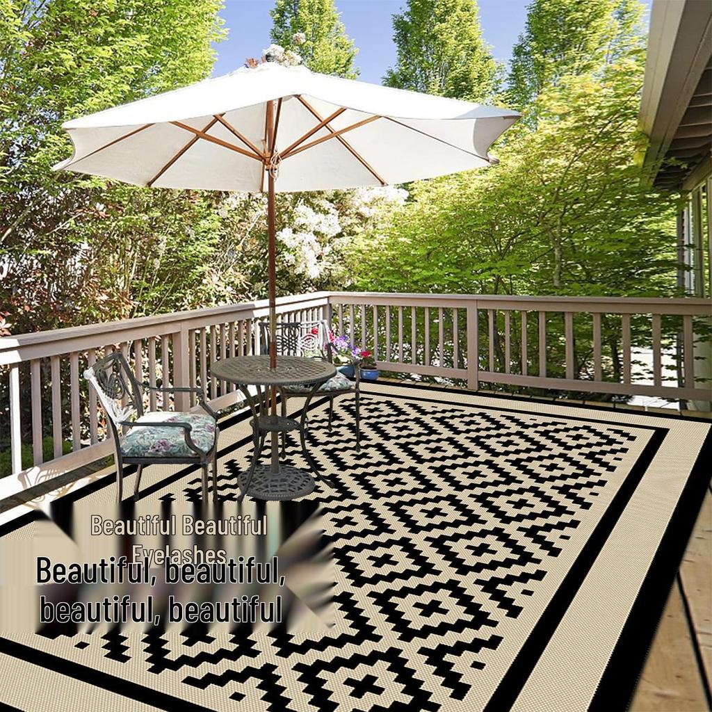 Popular Outdoor Awning Camping RV Mat - Woven PP Plastic for Garden, Lawn, Pool, Deck, and Porch