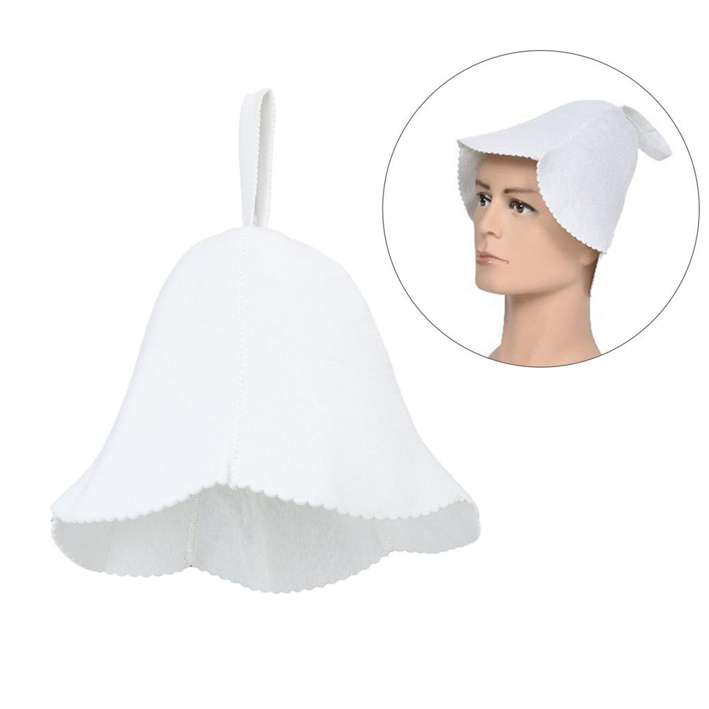 Sauna Hat Felt Water Absorbent Comfortable Shower Bath Felt Hat   for Men Women