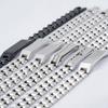 Mens Geometric Titanium Steel Bracelet With Zirconia Inlay Adjustable Arch Bridge Design Stylish Unisex Jewelry