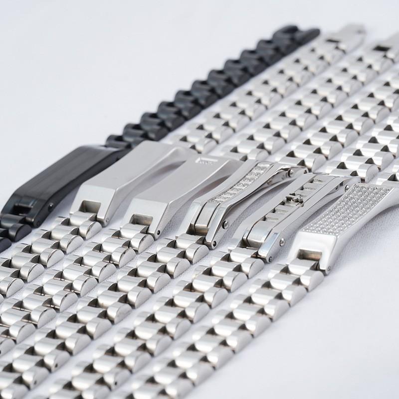 Mens Geometric Titanium Steel Bracelet With Zirconia Inlay Adjustable Arch Bridge Design Stylish Unisex Jewelry